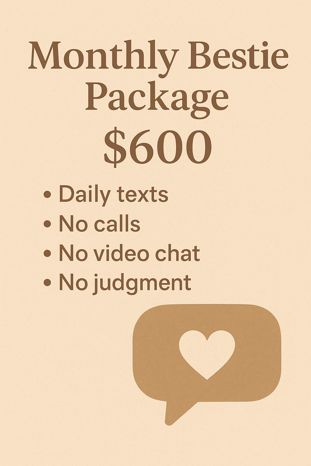 The Monthly Bestie Package